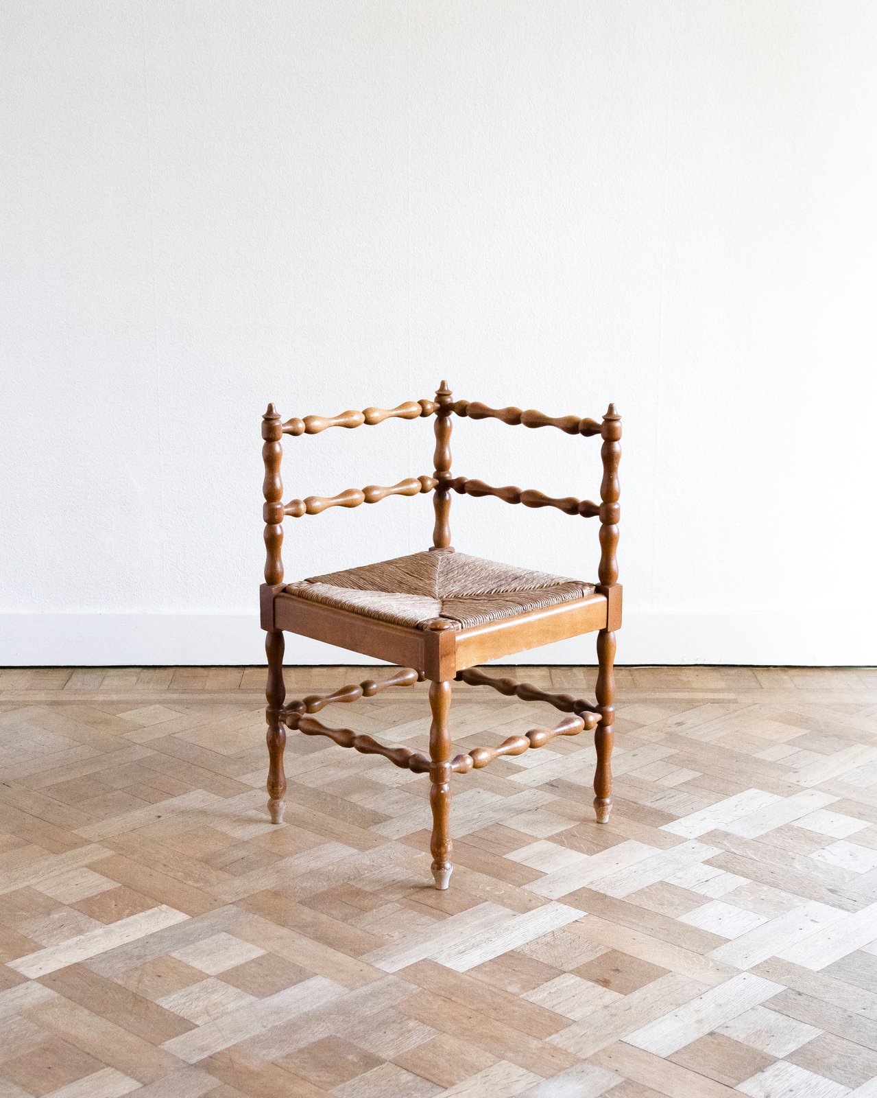 Vintage stoel gestoffeerd